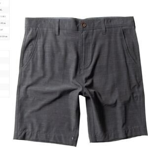 Vissla Mens Fin Rope Hybrid walkshort midnight size 34